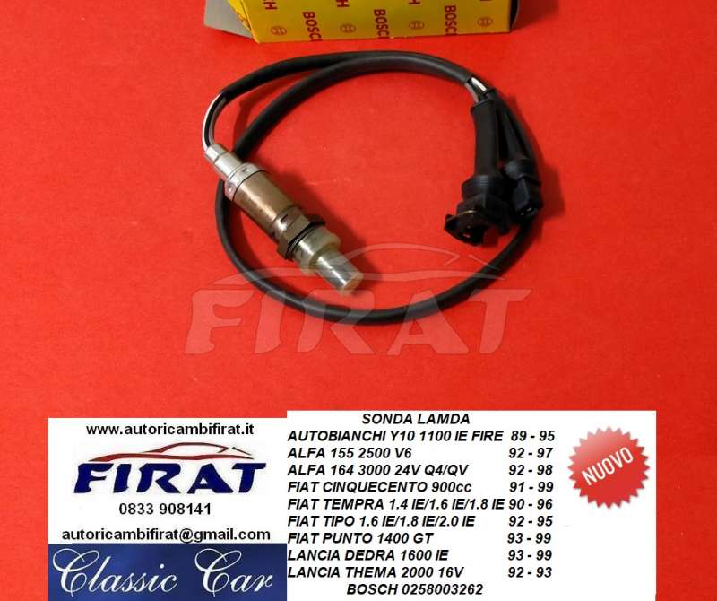 SONDA LAMDA ALFA - AUTOBIANCHI - FIAT - LANCIA (0258003262)